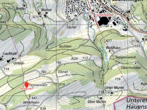 Tannenrain Lageplan